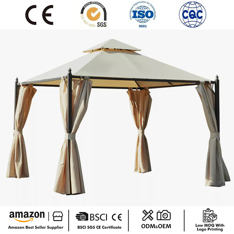 10 'x 10' دھات کے آنگن گیزبو