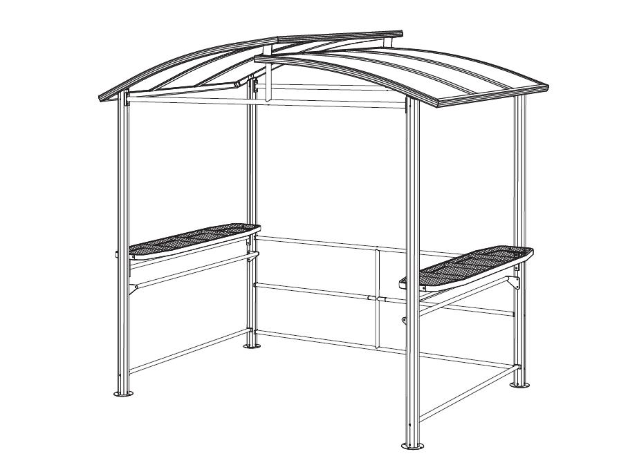 BBQ gazebo 8 ft x 5 ft ہارڈ ٹاپ کی ہدایات کیسے انسٹال کریں۔