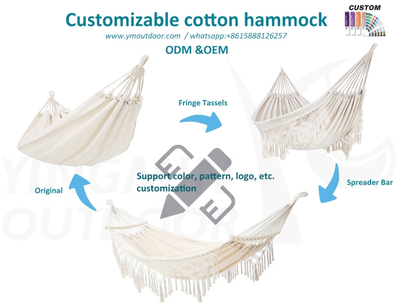 کیا وہ مرضی کے مطابق کپاس کے hammocks ہیں؟