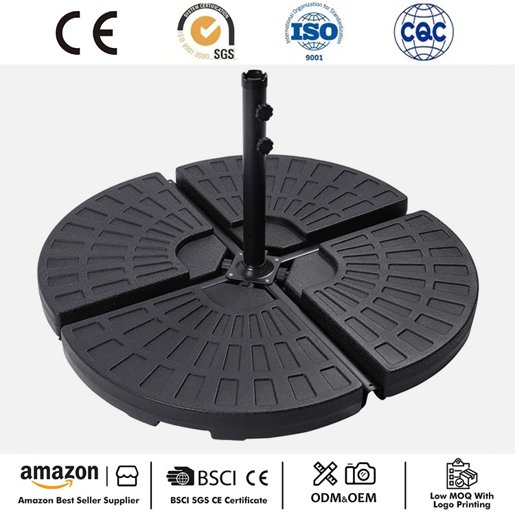 4PCS پنکھے کی شکل والی چھتری کا بیس اسٹینڈ