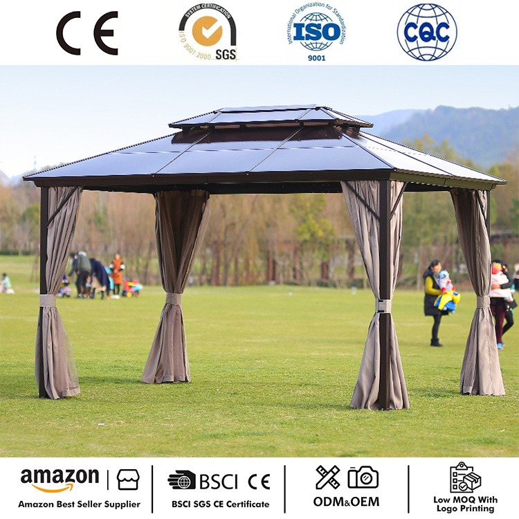 ہارڈ ٹاپ آنگن گیزبو آؤٹ ڈور چھتری