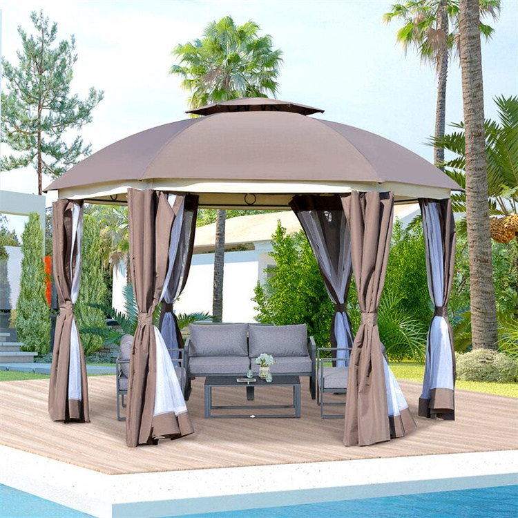 12' x 12' گول پیٹیو گیزبو